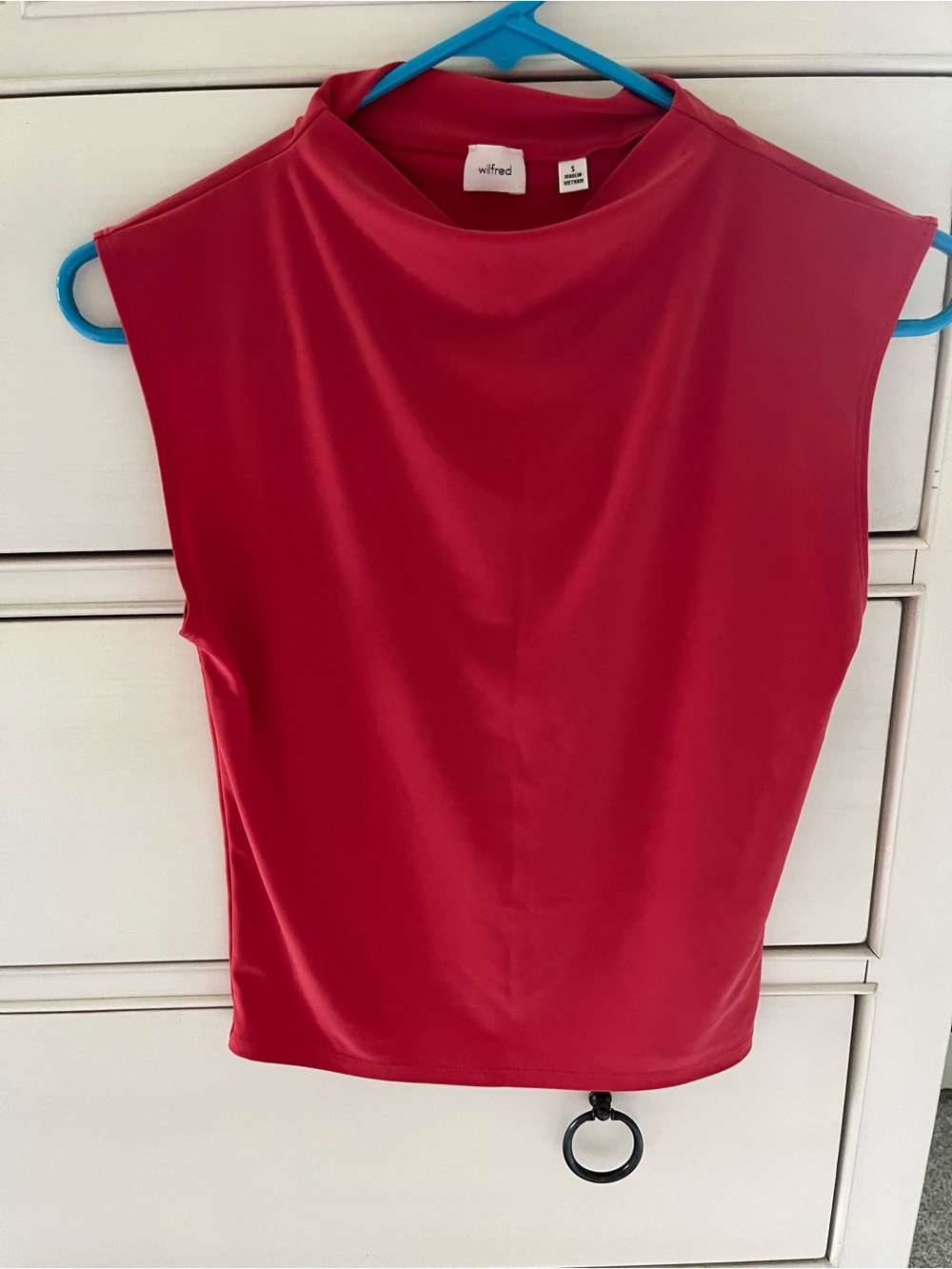 Aritzia Wilfred Sleeveless Mock Neck Top